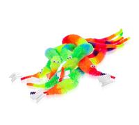 Classicseali 6pcs Worm On A String, Colorful Magic Worm Bulk Cat Toys Stress Relief Fidget Fiddle Toys for Trick Carnival Party Favors, Twisty Fuzzy Worms for Cat Party Favors, Rainbow Colors