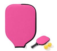 Classicseali Pickleball Paddle Covers, Durable Neoprene Selkirk Paddle Cover, Universal 12 X 8.46 in Zippered Joola Pickleball Paddle Cover, Fits USAPA Standard Pickleball Racquets,Pink