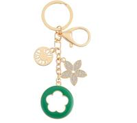 Classicseali Purse Jewelry for Handbags, Flower Bag Charms, Lucky Five-Leaf Clover Purse Charms for Women, Suitable for Women or Girls Backpacks, Purses, or Car Charm, Green