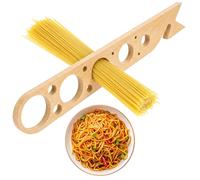 Classicseali Spaghetti Measure, Wood Spaghetti Measure Tool, Pasta Measurer Tools with 5 Measuring Holes, Quick Spaghettis Portion Tool for Kitchen Cooking