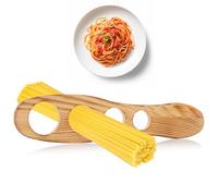 Classicseali Spaghetti Measurer Tool, Wood Pasta Measuring Tool with 4 Holes, Quick Spaghetti Measuring Tools for Kitchen Cooking, Kitchen Accessories (9.96 X 2.36 Inch)