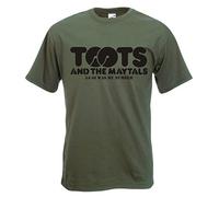 CLASSICTSHIRTS Toots & The Maytals 54-46 was My Number T-Shirt (Medium) Army Green