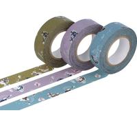 Classiky INNSPIRO Set of 3 Masking Tape Washi Girls Choice of Colours 15 mm x 15 m