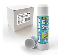 Classmaster - Glue Sticks for School & Crafts | 40g Child-safe Paper Glue with Strong Hold | Washable, Non-Toxic PVP Formula | Classroom & Scrapbooking Supplies, 12 Pack