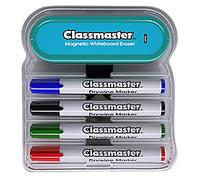 CLASSMASTER Magnetic Whiteboard Set Assorted Medium Bullet