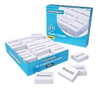 CLASSMASTER Pencil Eraser White Pack of 45