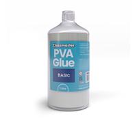 Classmaster White Washable Blue Label PVA Glue 1L Bottle Screw Cap