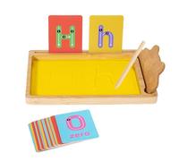 Classroom Alphabet Writing Sand Trays, Letter Formation and Sensory Spelling Game, Fine Motor Skills Educational Activity for Preschool Kids and Home Schooling, 9.6x5.8 Inch