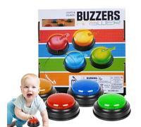 Classroom Ambulators - Answer Mailboxes | Classroom Response Game with Lights and Sound for the Show | Easy to Use Fun 4X Quick Response Button for Party Accessory