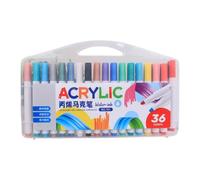 Classroom Art Markers Set Creative Acrylic Markers Smudges Resist Inks with Carry Case for Professional Artists Educators Art Set Drawing