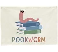 Classroom Banner Wall Decor-Teacher Gift-Boho Hanging Banner Pennant Poster Flags-for Teen Boy Girl Classroom Office Reading Room Psychotherapy Room-Christmas-Bookworm-28.5x20 Inches