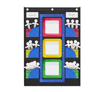 Classroom Behavioral Chart - Pocket Cut, Student Discipline Tracker | Behavioral Learning Tool, Board Display, Daily Routine Organizer, M