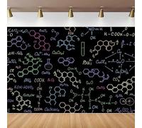 Classroom Blackboard Photography Backdrop Chemical Formula Colorful Handwritten Chalkboard Background Science Party Decor Poster 300x200CM