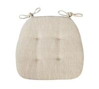 Classroom Butt Relaxing Cotton-ramie Home Solid Color Chair Pad Seat Mat Cushion for Patio Home(Beige)