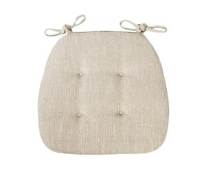 Classroom Butt Relaxing Cotton-ramie Home Solid Color Chair Pad Seat Mat Cushion for Patio Home(Beige)