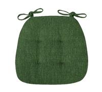 Classroom Butt Relaxing Cotton-ramie Home Solid Color Chair Pad Seat Mat Cushion for Patio Home(Green)