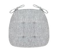 Classroom Butt Relaxing Cotton-ramie Home Solid Color Chair Pad Seat Mat Cushion for Patio Home(Grey)