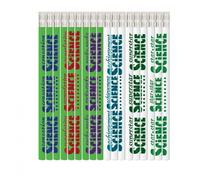 Classroom Capers 12 x Super Science HB Pencils with Erasers. Class Gift/Party Bag Filler