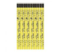 Classroom Capers Bee Positive HB Pencils x 12 HB Pencils with Erasers. Great Class Gift