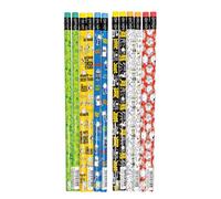Classroom Capers Diary of a Wimpy Kid: 12 x HB Pencils, Pack of Fun Design (Unsharpened) Pencils