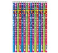 Classroom Capers Maths Pi Design Pencils x 12. Perfect Class Gift/Present, party bag filler