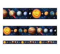 Classroom Capers Planets/Space/Solar System Display Borders. Packs of 12m x 5.5cm Rectangular Glossy Paper Borders