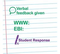 Classroom Capers Verbal Feedback Given, WWW / EBI, Student Response Xstamper 3-in-1 Twist Stamp Set