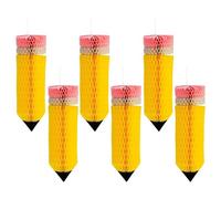 Classroom Ceiling Decorations, Classroom Theme Decoration Sets | Creative 6 Pieces Pencil Balls Classroom Decorations - Versatile Beautiful Crayon Classroom Decoration for the S, Pack of 6,