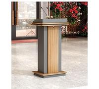 Classroom, Church Pulpit, Portable Podium Stand - Environmentally Friendly Wood - Modern Speech Lectern for Concert, School, Office & Stage