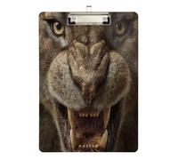 Classroom clipboards Funny Angry Tigers Brown Waterproof for Nursing Student Trade Quest Size 9 x 12.5 Tabla para escribir