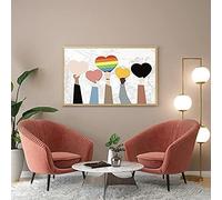 Classroom Décor Poster - Equality, Kindness Matters, Diversity Hands Metal Tin Sign, Peace, Humankind, Diversity Art, Racial Equality 6x8 inch