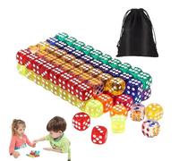Classroom Dice, Role Playing Dice | Bulk 100 Piece Dice Set | Fun Bright Color Dice for Parties, Mini Dice Game for All Ages