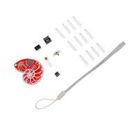 Classroom Electronics Experiment Set with PCB Board, LED Components and Lanyard for Circuit Practice Project Use Pcb Running Light Project Electronic Soldering Practice Set Led Circuit Learning Board