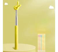 classroom essentials for teachers,pointy finger stick,Retractable 55cm Finger Pointer Stick | Lightweight ABS Design for Teachers, Presentations & Online Streaming (Blue/Black)