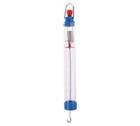 Classroom Force Meter with Clear Housing and Scale Markings, 25N | Top Loop and Lower Hook Arrangement, Marked Cylindrical Housing, Teaching Aid for Mechanical Force Measurement