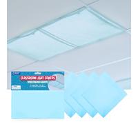 Classroom Light Filters, 2' x 2', Tranquil Blue, Set of 4