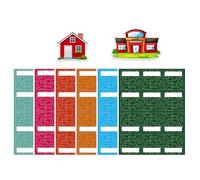 Classroom Management Pocket Chart - 74 Cards Visitor Chart, Teacher Pocket | Visual Daily Routine Learning Classroom, Student Responsibility System for Students for Nursery A