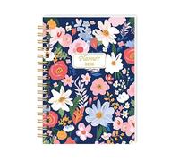 Classroom Meeting Notebook, 2026 Floral Planner Journal with Wirebound Structure for Desk Scheduling, School Use Agenda Workbook Planning Record Appointment Lesson Organizer Routine Journal Classroom