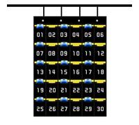 Classroom Phone Storage: Classroom Technology Storage, Desktop Phone Storage Solution | Closet Organizer with Pocket Chart for Items, Black, Consulte la descripción, See description