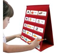 Classroom Pocket Chart Organizer - Table Top Stand for Organized Lesson Displays, Portable Self-Standing Design with Durable Construction, Educational Accessory for Student Teacher Class