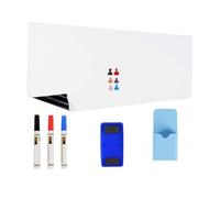 Classroom Practice Whiteboard Wall Sticker, Writing PET Board 18 X 39 Inch for Teaching, Review, Homework Notes and Drills Adhesive Whiteboard