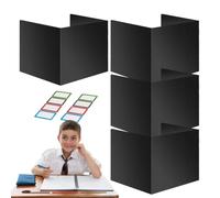 Classroom Privacy Folders 4PCS Student Desk Dividers - Durable PP Study Partition Screens, Test Taking | Easy Wipe Learning Barriers 44x34cm For School Desks Homeschool Teaching Resources Exam
