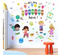 Classroom Reading Wall Stickers for Kids: Peel and Stick All are Welcome Here Wall Decals - Wall Decor Art Kids Supplies Ages 1-12 Years