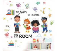 Classroom Reading Wall Stickers for Kids: Peel and Stick Inspirational Quotes Book Read Wall Decals - Wall Decor Art Kids Supplies Ages 1-12 Years