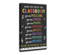 Classroom Rules Poster Art Print Class Motivational Behavior Expectations Inspirational Educational Rules Signs Wall Art Decor For Elementary Middle School Back to School Teacher Supplies (93)