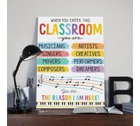 Classroom Rules Poster Art Print Class Motivational Behavior Expectations Inspirational Educational Rules Signs Wall Art Decor For Elementary Middle School Back to School Teacher Supplies (105)
