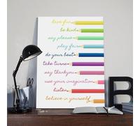 Classroom Rules Poster Art Print Class Motivational Behavior Expectations Inspirational Educational Rules Signs Wall Art Decor For Elementary Middle School Back to School Teacher Supplies (223)