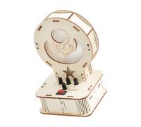 Classroom Science Demonstration Toy for Students, Wooden Assembly Project Model with Three Rotary Knobs and Rocker Base for Guided Learning Wooden Science Project Toy Classroom Activity School Age