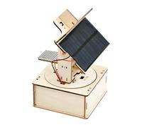 Classroom Solar Energy Demonstration Model with Wooden Assembly and Visible Panel for Desk Study, Tabletop Observation, and Family Learning Solar Science Model Wooden Assembly Visible Panel Classroom