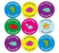 Classroom Stickers 144 Personalised Cute Baby Dinosaur Reward Stickers For Children, Teachers & Parents - Colourful, Easy Peel Stickers With Strong Adhesive Glue [144 30mm Stickers]